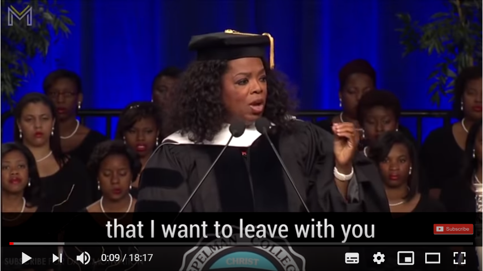 Oprah Winfrey’s Life Advice – Three Things for YOU